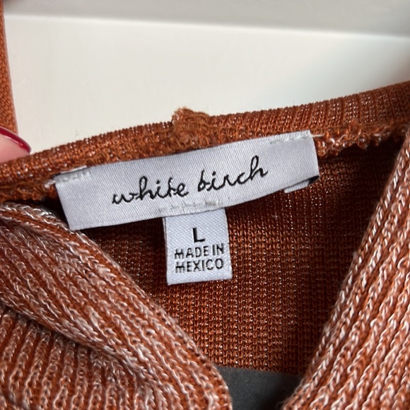 White Birch Rust Heathered Hoodie - Picture 4 of 9
